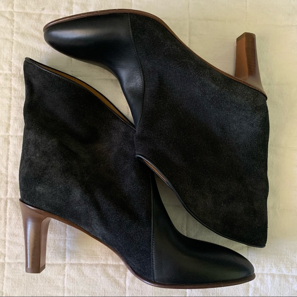 CHLOÉ NWOT Fold-Over Bicolor Ankle Boot - Picture 11 of 15